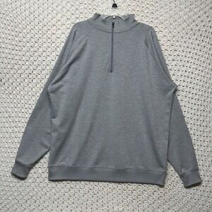 Footjoy Golf Pullover  Sweatshirt Mens 2XL Gray Performance 1/4 Zip Lightweight